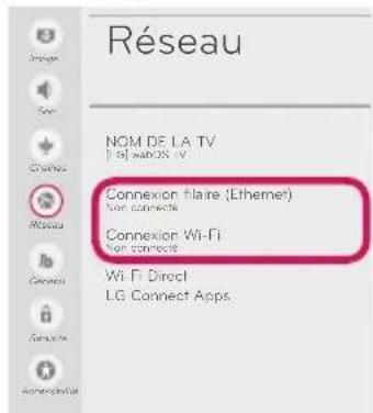 LG OLED65E6P - Réglages du réseau - 3