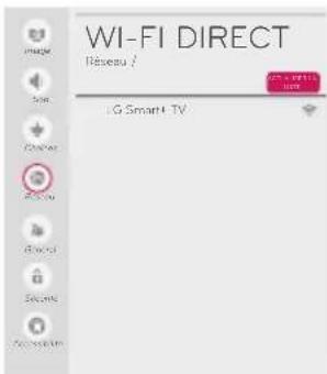LG OLED65E6P - Paramètres Wi-Fi Direct - 1