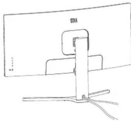 Xiaomi Mi Curved Gaming Monitor 34 - Gestión del cableado - 3