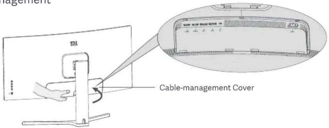 Xiaomi Mi Curved Gaming Monitor 34 - Cable Management - 1