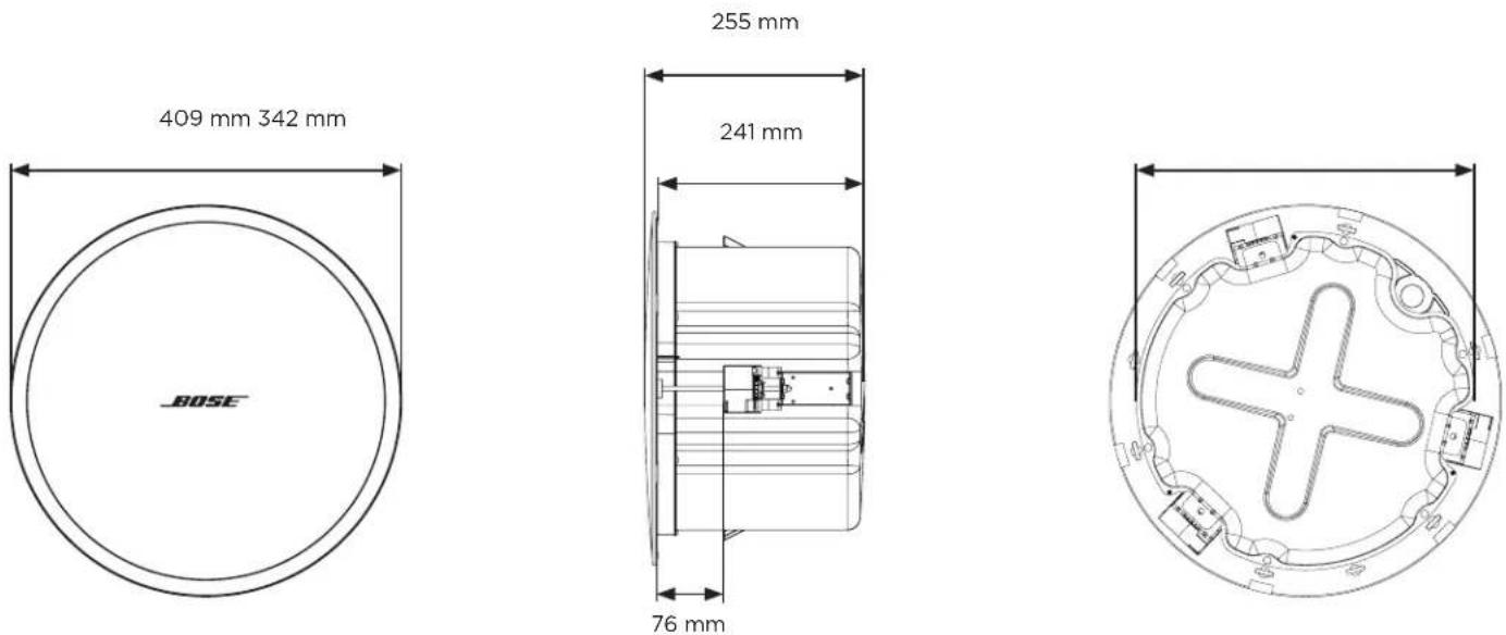 BOSE DesignMax DM8C - 製品寸法 - 1
