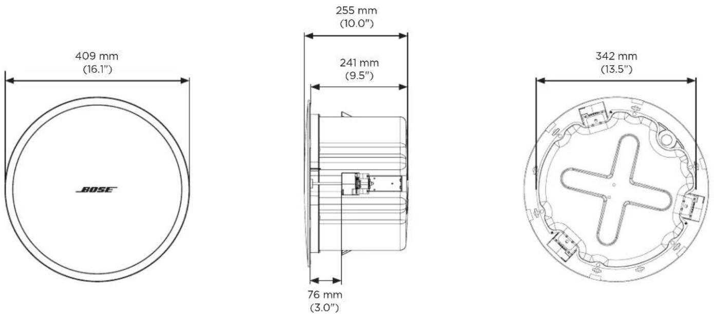 BOSE DesignMax DM8C - Dimensiones del producto - 1