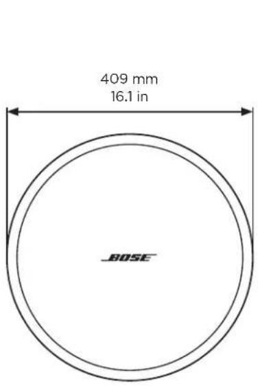 BOSE DesignMax DM8C - Product Dimensions - 1
