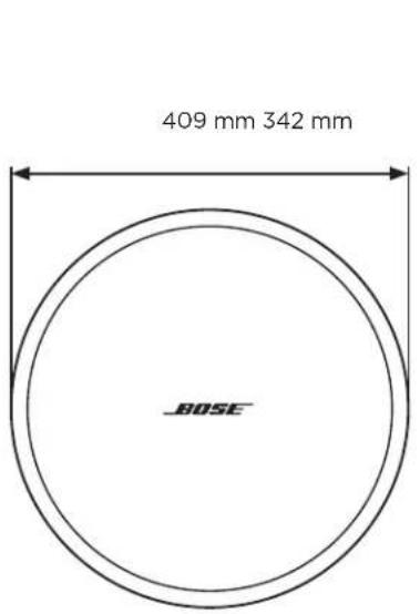 BOSE DesignMax DM8C - Afmetingen van het product - 1