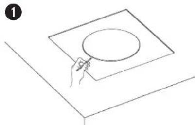 BOSE DesignMax DM8C - Een opening in het plafond zagen - 1