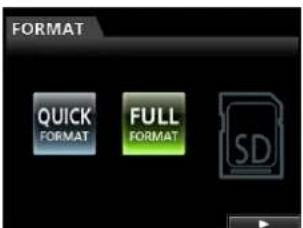 FORMAT QUICK FORMAT FULL FORMAT SD