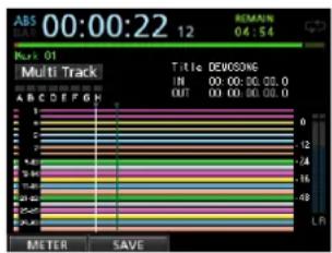 TASCAM DP32SD - Placement d'un marqueur de repérage - 1