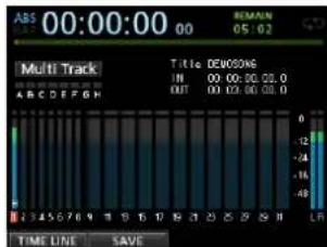 TASCAM DP32SD - Réglage et contrôle du niveau d'entrée - 3