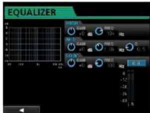 TASCAM DP32SD - application d'une égalisation (correction tonale) - 1