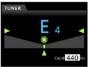 TUNER E 4 CALIB 440 Hz