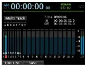 00:00:00 00 Multi Track Title DECODING IN 00.00.00.00.0 OUT CO CO CO CO 1 456789 1 1 1 1 1 1 1 1 1 1 1 TIME LINE SAVE 0 -12 -24 -36 -49
