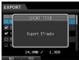 EXPORT EXPORT TRACK Export 3Tracks 24.9MB / 1.3GB NO YES