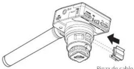 TASCAM DR10SG - Uso de la pinza para el cable - 1