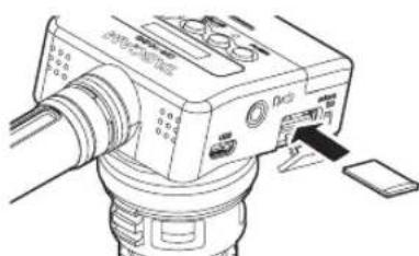TASCAM DR10SG - Installation d'une carte microSD - 1