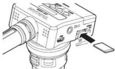 TASCAM DR10SG - Installare una card microSD - 1