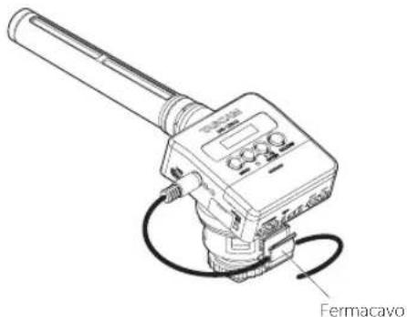 TASCAM DR10SG - Uso del fermacavo - 2