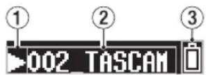TASCAM DR10SG - Picerca indietro e in avanti - 1