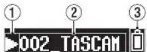 TASCAM DR10SG - Rückwärts und vorwärtsuchen - 1