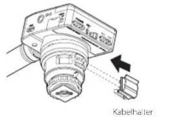 TASCAM DR10SG - Den Kabelhalter verwenden - 1