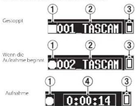 TASCAM DR10SG - Die Aufnahme beenden - 1
