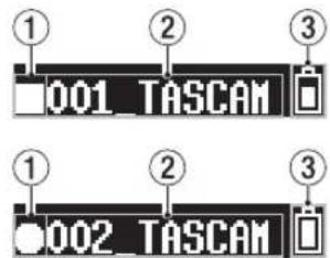 TASCAM DR10SG - 錄音停止 - 1