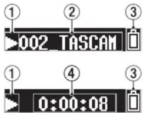 TASCAM DR10SG - Recherche arriere et avant - 1