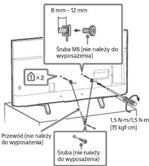 SONY Bravia FW49BZ35F - Zabepieczenie przyd przewróceniem - 6