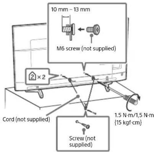 SONY Bravia FW49BZ35F - Topple prevention - 4