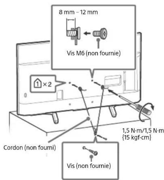 SONY Bravia FW49BZ35F - Prévention des basculements - 6
