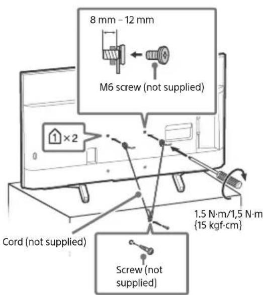 SONY Bravia FW43BZ35F - Topple prevention - 6