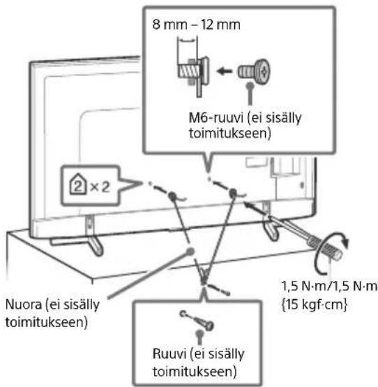 SONY Bravia FW43BZ35F - Kaatumisen estäminen - 2