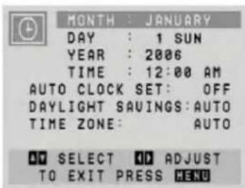 LG V1810MZ - Auto Clock Set - 1