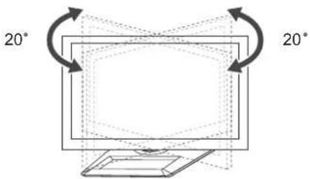 LG 50PM470T - De kijkhoek van de TV aanpassen - 1