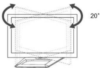 LG 50PM470T - Προσαρμογή της γωνίας της τηλεόρασης ανά- λογα με τις ανάγκες σας - 1