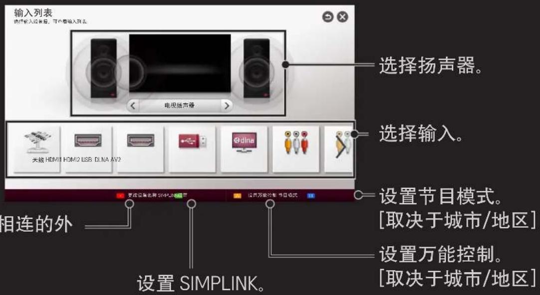 LG 42LN6150 - □选择外部输入 - 1