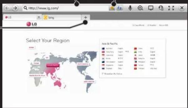 LG 42LN6150 - 键入网址一添加到收藏夹 - 1
