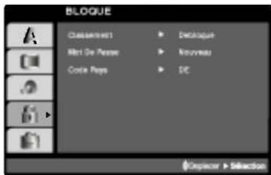 LG DV7911E1M - BLOQUE (Contrôle des parents) - 1
