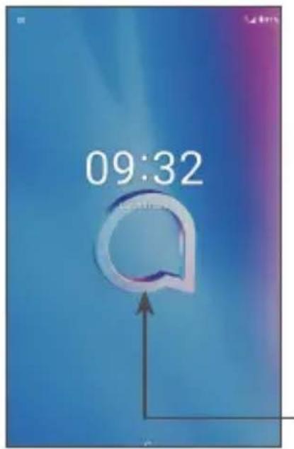 ALCATEL 1T7 4G - Pour déverrouiller l'écran de la tablette - 1