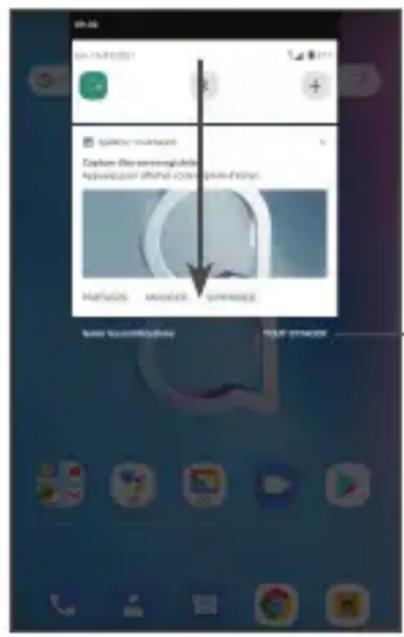 ALCATEL 1T7 4G - Volet des notifications - 1