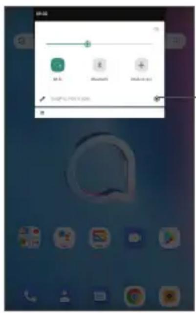 ALCATEL 1T7 4G - Volet des paramètres rapides - 1