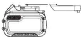 DEWALT DCE531 - Transportar la bateria FLEXVOLT - 1