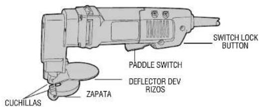 SWITCH LOCK BUTTON PADDLE SWITCH DEFLECTOR DEV RIZOS ZAPATA CUCHILLAS