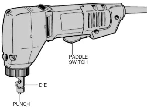 PADDLE SWITCH DIE PUNCH