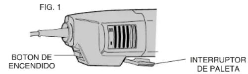 FIG. 1 BOTON DE ENCENDIDO INTERRUPTOR DE PALETA