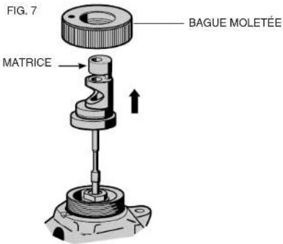 FIG. 7 BAGUE MOLETÉE MATRICE