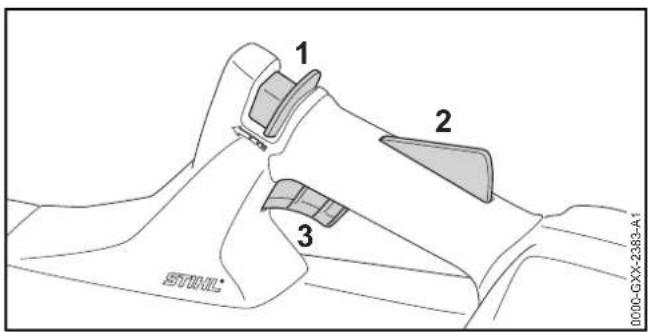 STIHL BGA 57 - Bladblazer inschakelen - 1