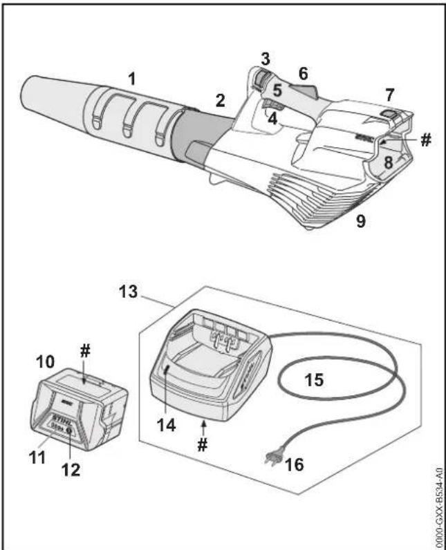 STIHL BGA 57 - Blower, Battery and Charger - 1