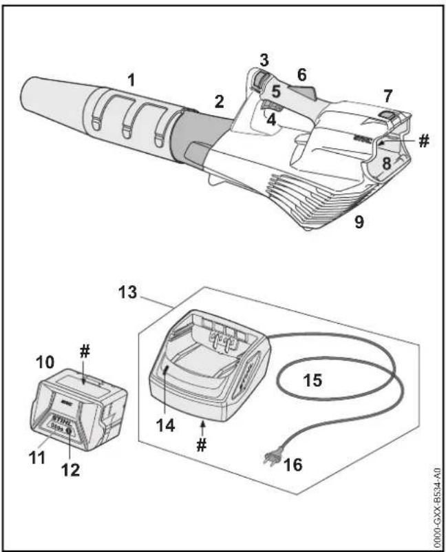 STIHL BGA 57 - Soffiatore, batteria e caricabatteria - 1