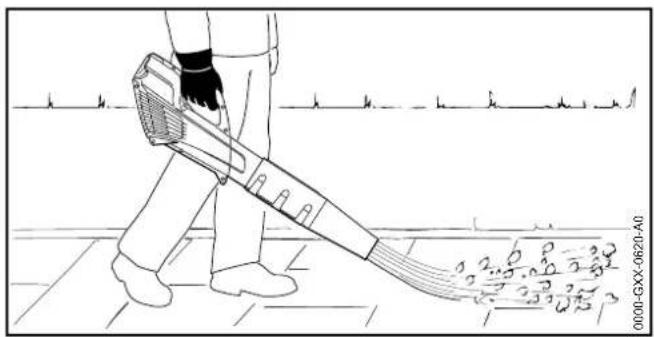 STIHL BGA 57 - Mit dem Blasgerät arbeiten - 2