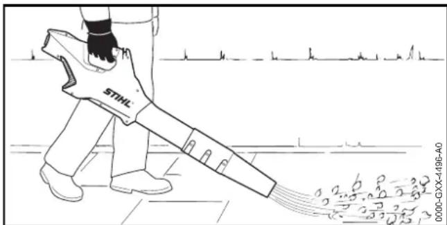 STIHL BGA 86 - Blowing - 1